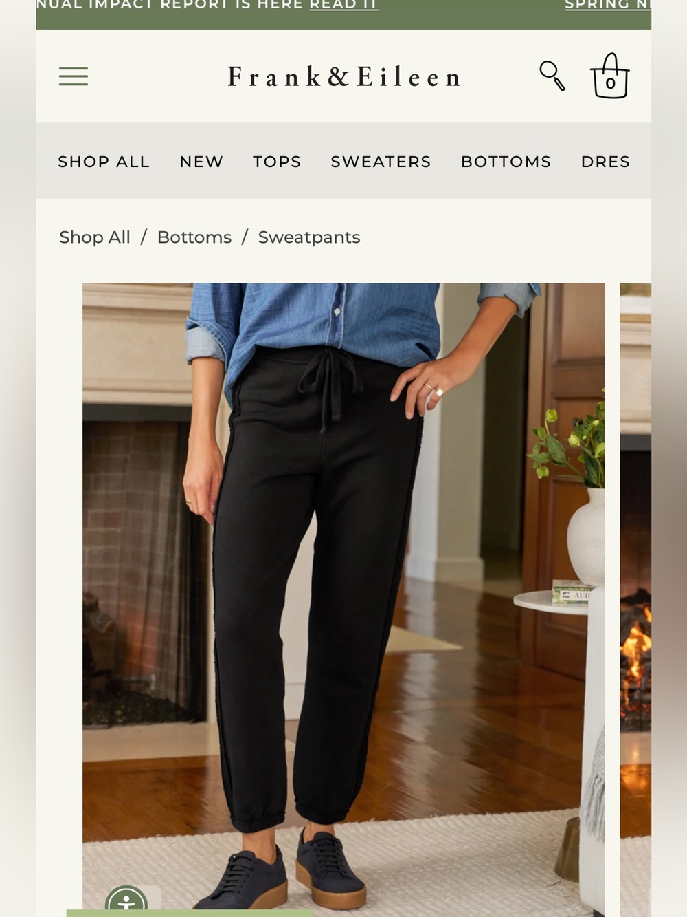 Frank & Eileen Sophie Italian Jogger in camel